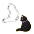 Curled Cat Cookie Cutter 3.75" B0970