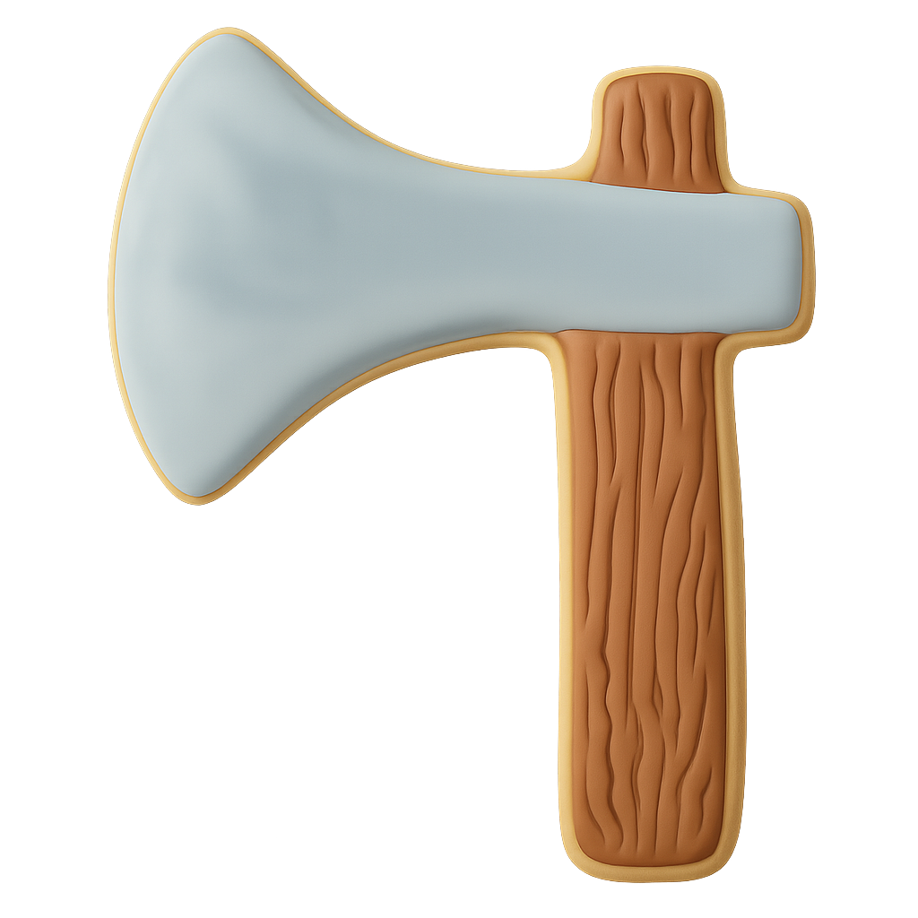 Hatchet Cookie Cutter 2.5 in B1005