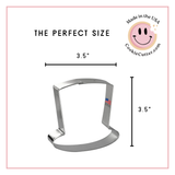 Top Hat Cookie Cutter 3.5" B1031