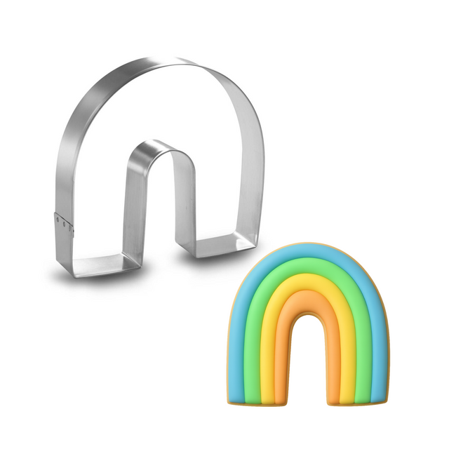 Rainbow Horseshoe Cookie Cutter 4.5 in B1162