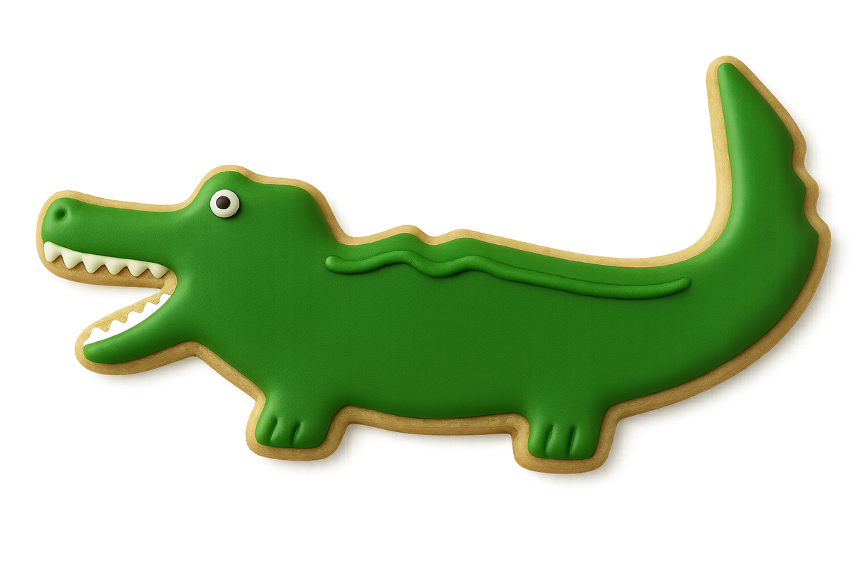Alligator Cookie Cutter 4.5 in B1198