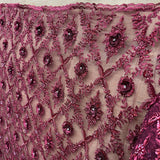 Beaded 3D Floral Lace Fabric