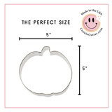 Pumpkin Cookie Cutter 5 in B1217