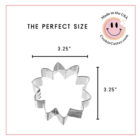 Sunflower Cookie Cutter 3.25 in B1246