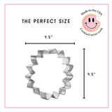 Large Sunflower Cookie Cutter 4.5 in B1247