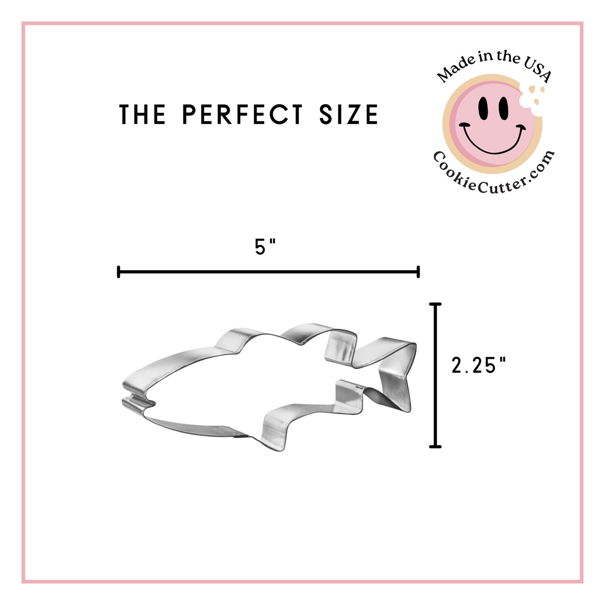 Bass Fish Cookie Cutter 5.5 in B1253