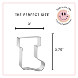 Stocking Cookie Cutter 3.75 in B1269