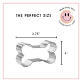 Dog Bone Cookie Cutter 3.75 in B1305