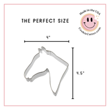 Horse Head Cookie Cutter 4.5 in B1324