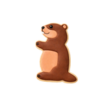Groundhog Cookie Cutter 3 In. B1325