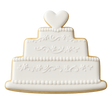 Mini Wedding Cake Cookie Cutter 1.25 In. M150