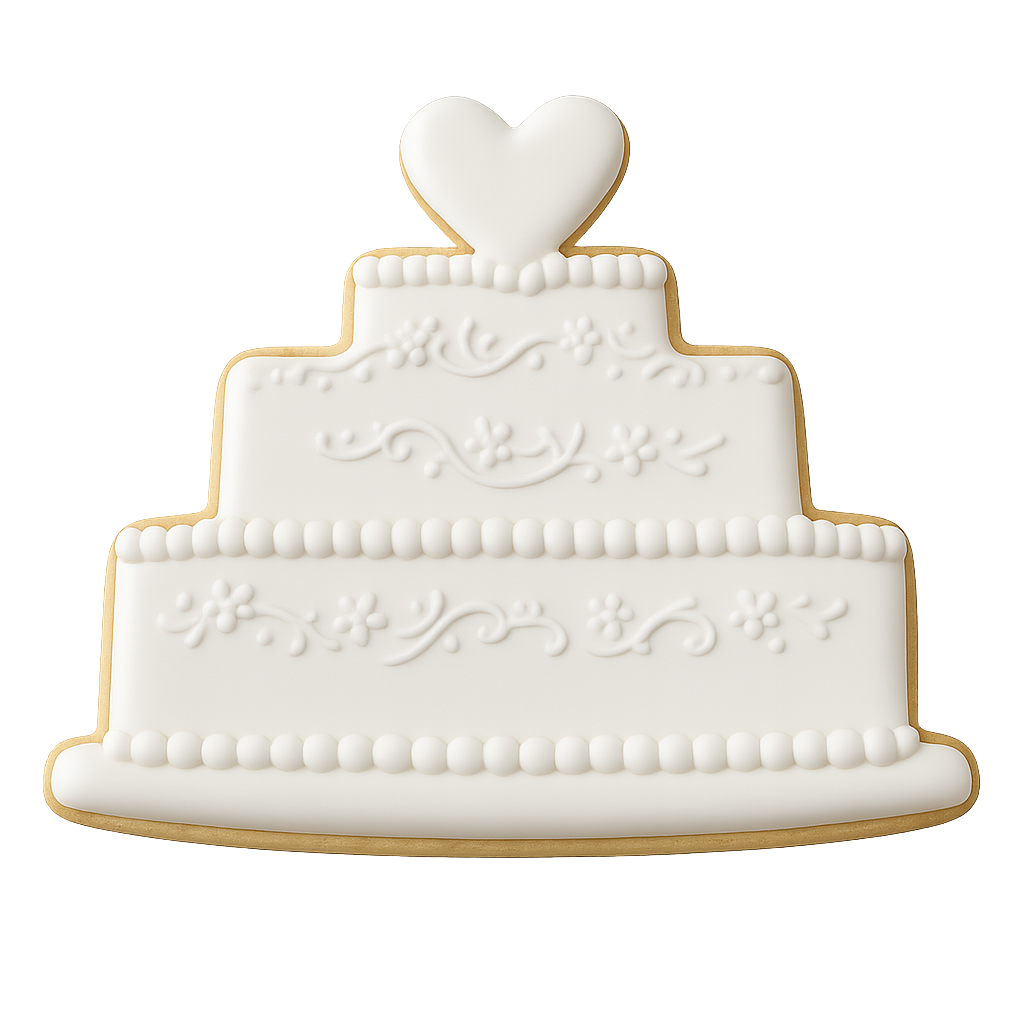 Mini Wedding Cake Cookie Cutter 1.25 In. M150