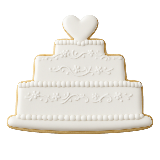 Mini Wedding Cake Cookie Cutter 1.25 In. M150