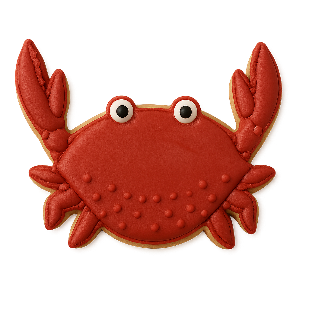 Crab Cookie Cutter 5 in B1355F