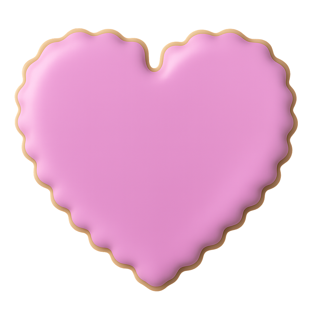 Heart Scalloped Cookie Cutter 4 In. B1403