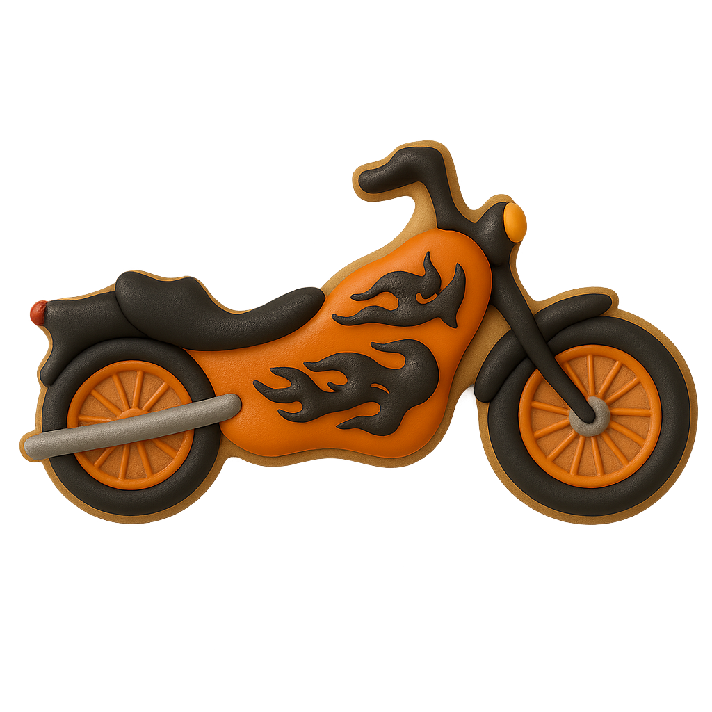 Motorcycle Cookie Cutter 4.5 in B1440