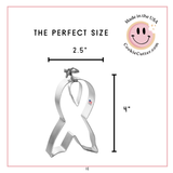 Awareness Ribbon Cookie Cutter 4 in B1441