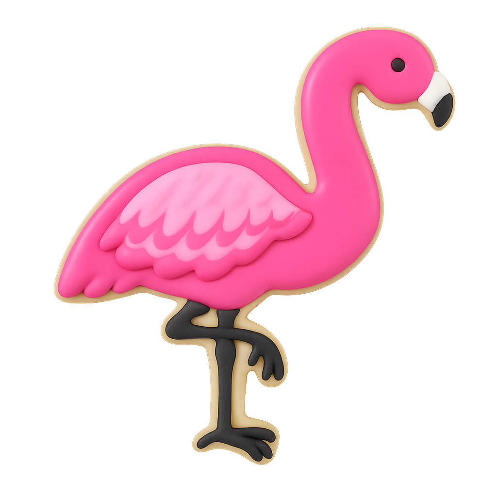 Flamingo Cookie Cutter 3.75 in B1444