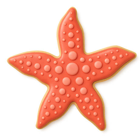 Starfish Cookie Cutter 4 in B1452