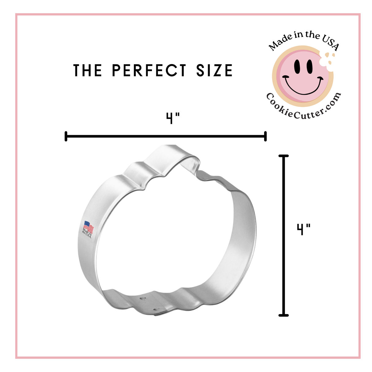 Pumpkin Cookie Cutter 4 in B1480
