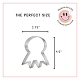 Prize Ribbon Cookie Cutter 4.5 in B1484