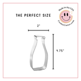 Milk Bottle Cookie Cutter 4.75 in B1485