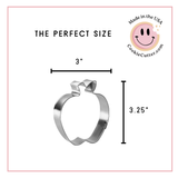Apple with Leaf Cookie Cutter 3.25 in B1501