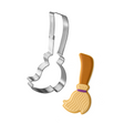 Halloween Witch Broom Cookie Cutter 5 in B1503