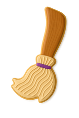 Halloween Witch Broom Cookie Cutter 5 in B1503