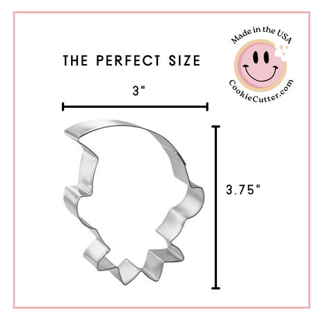 Elf Face Cookie Cutter 3.75 in B1509