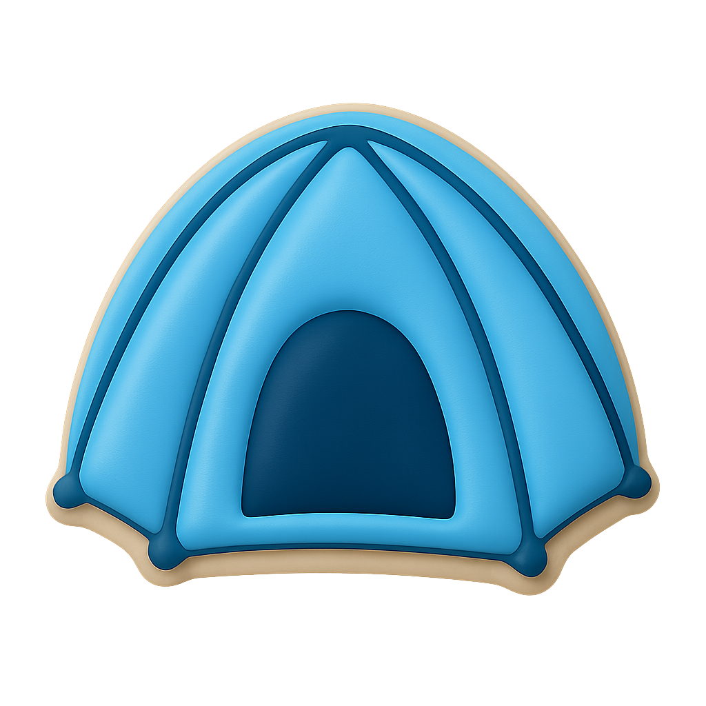 Tent Cookie Cutter 4 in B1531