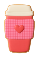 Latte Cup Cookie Cutter 4 in B1537