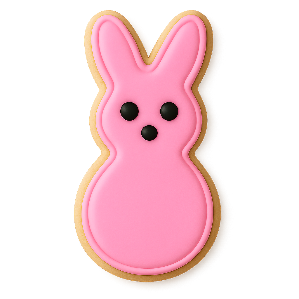 Easter Bunny Body Cookie Cutter 4.25 in B1554