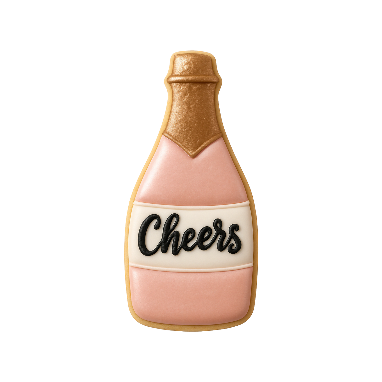 Champagne Bottle Cookie Cutter 4.5 in B1561