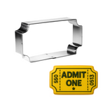 Ticket Plaque Cookie Cutter 3.75 in B1567