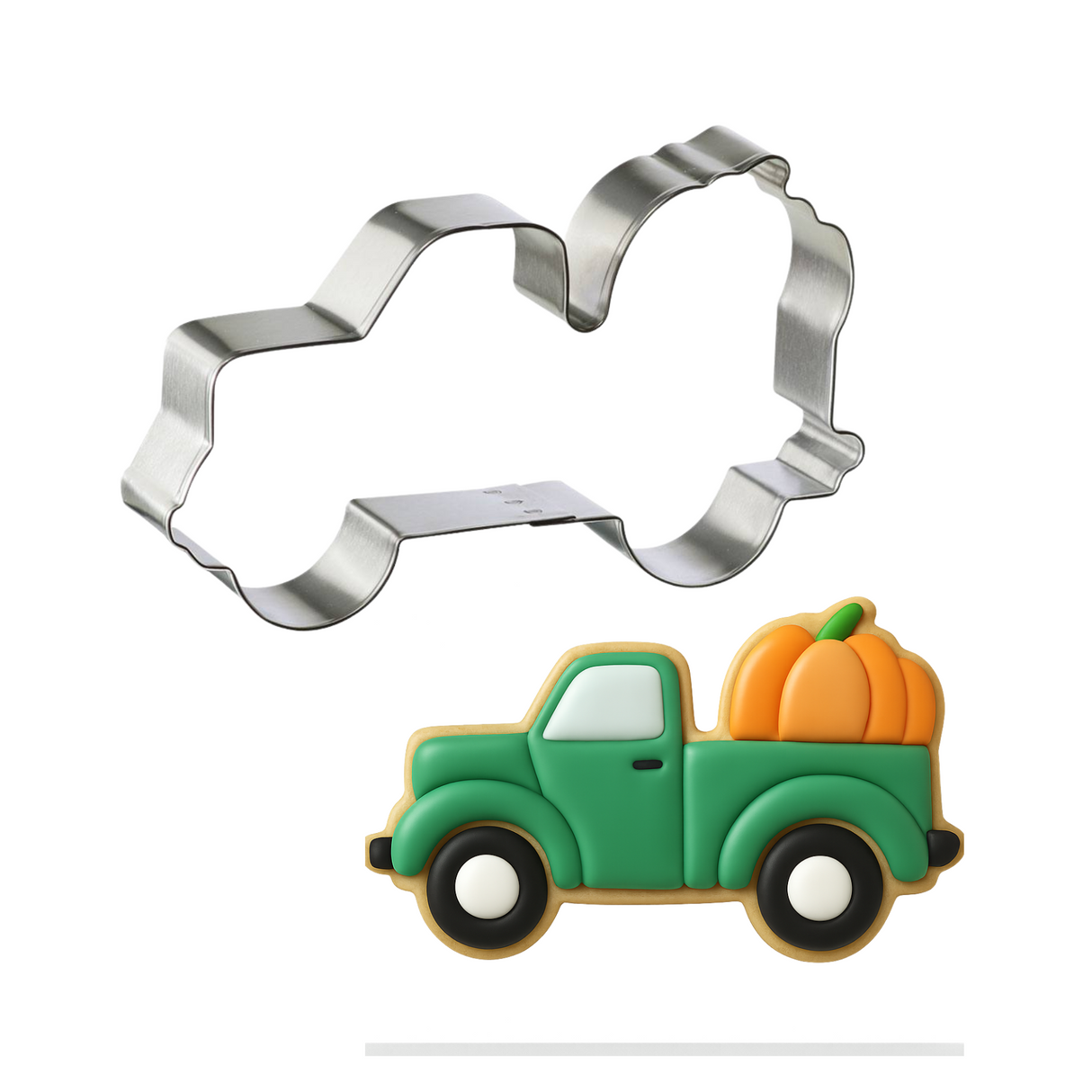 Truck With Pumpkin Cookie Cutter 5 in B1584