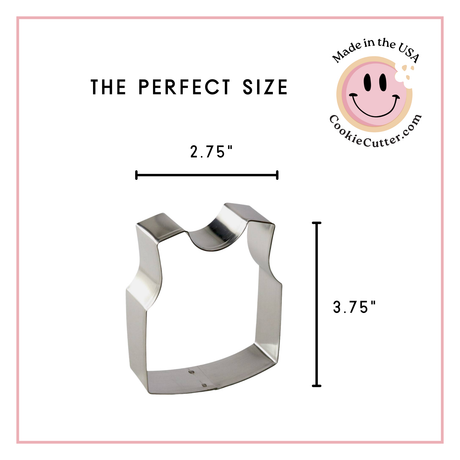 Vest Cookie Cutter 3.75 in B1589