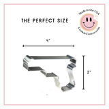 Hand Gun Cookie Cutter 4 in B1591