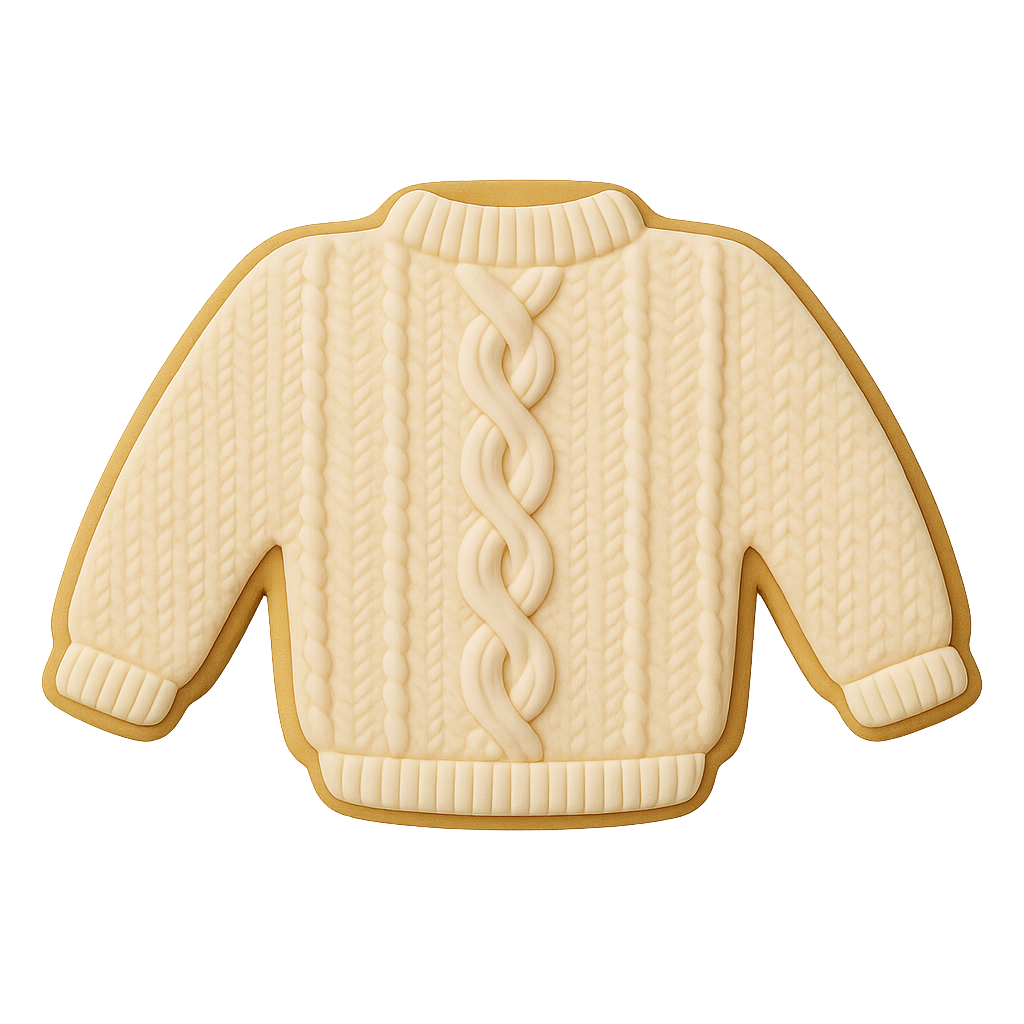 Sweater Cookie Cutter 4.25 in B1605