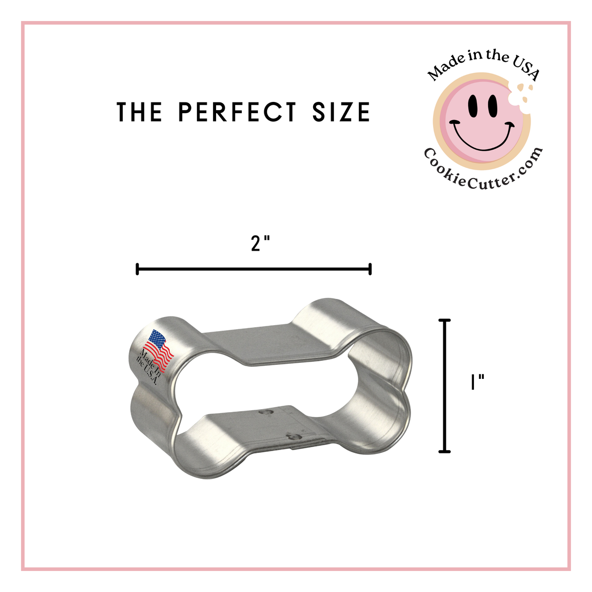 Dog Bone Cookie Cutter 2 in B1621