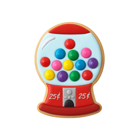 Snowglobe - Gum Ball Machine - Ferris Wheel - PYO - Cookie Cutter 4.75 in B1630