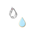 Teardrop Cookie Cutter 2 in B1697