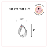 Teardrop Cookie Cutter 2 in B1697