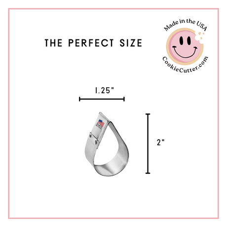 Teardrop Cookie Cutter 2 in B1697