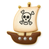 Pirate Ship Cookie Cutter 4.75 in B1704F