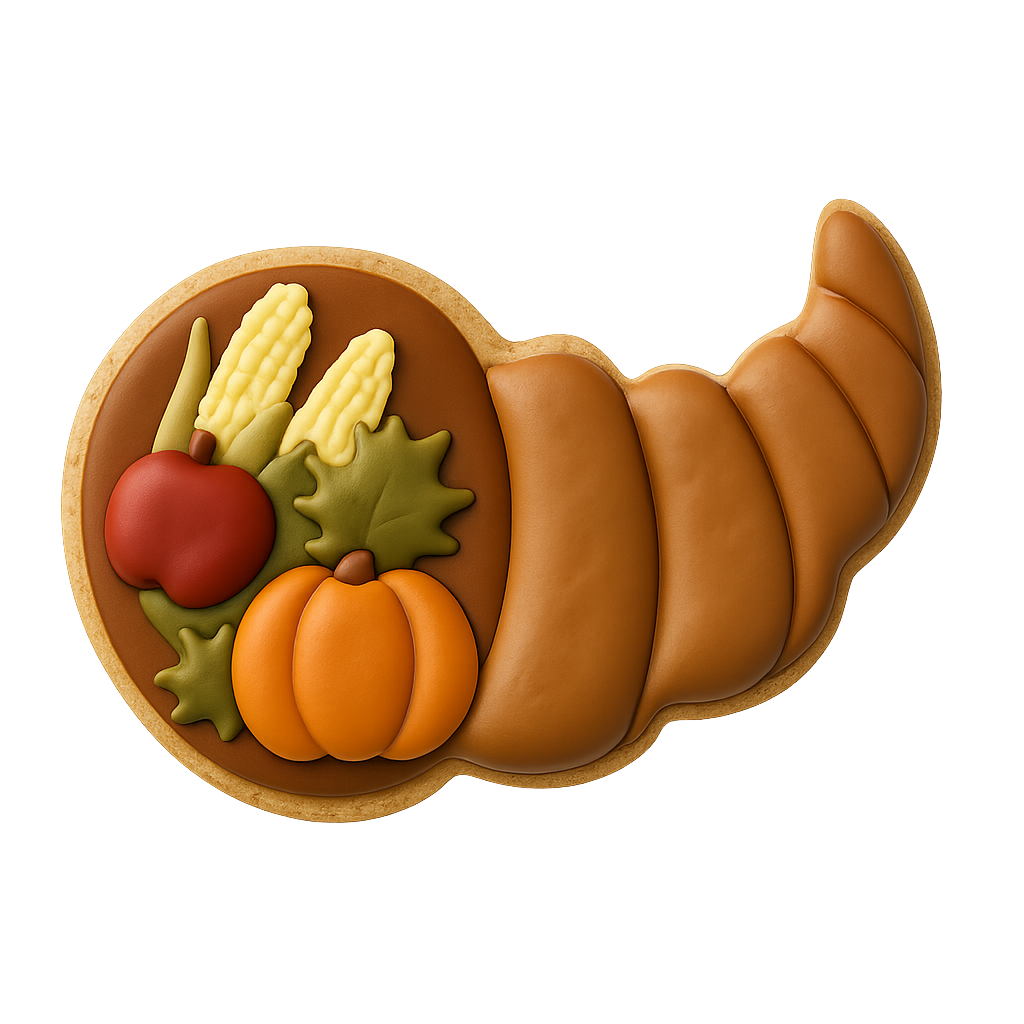 Cornucopia Cookie Cutter 3.25 in B1735