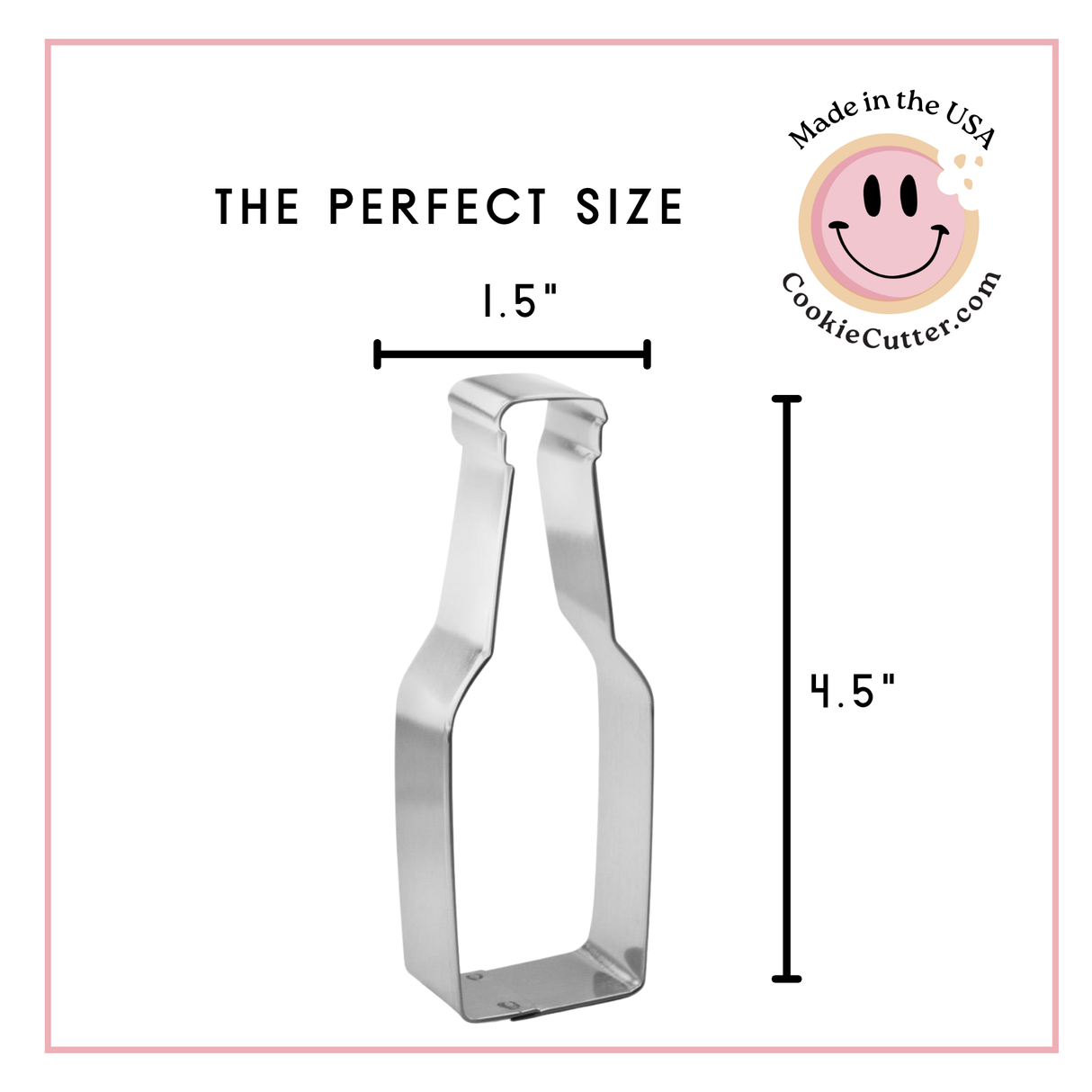 Bottle Cookie Cutter 4.5 in B1736