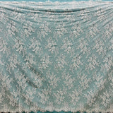 Embroidered Lace Fabric with Eyelash Scallop