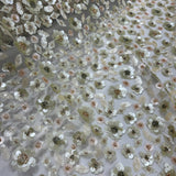 Beaded Sequined Lace Fabric