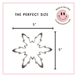 Fancy Snowflake Cookie Cutter 5 in B2029